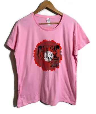 Buy The Cure 2016 Tour Band T Shirt Womens XL Pink Short Sleeves Merch • 24.12£