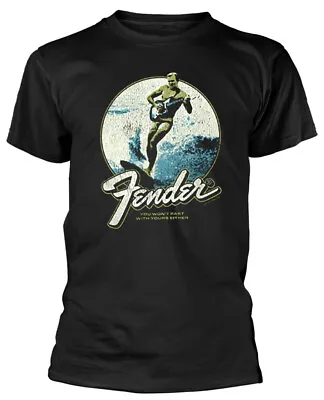 Buy Fender Surfer Black T-Shirt OFFICIAL • 14.89£