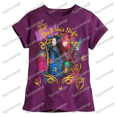 Buy ^ DISNEY Store TEE For GIRLS DESCENDANTS 2 Rock This Style T-Shirt PICK Size NWT • 23.98£