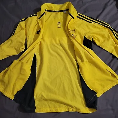 Buy Men's Adidas London Marathon Staff 2013 Climaproof Yellow Jacket, Size M  • 14.99£