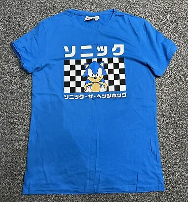 Buy Sonic The Hedgehog Mens Blue T-Shirt Size M - Sega • 9.99£