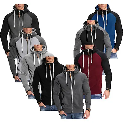 Buy Mens Sportswear Casual Sweatshirt Sport Hoodie Raglan Sleeve Tops With Pockets • 31.55£