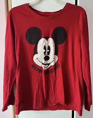 Buy Disney Christmas Mickey Mouse PJ Top • 1£