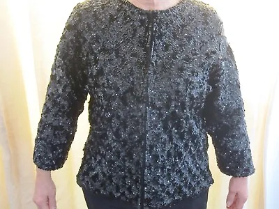 Buy Ladies Evening / Going Out Jacket Fully Sequined - Pre-Owned • 12.50£