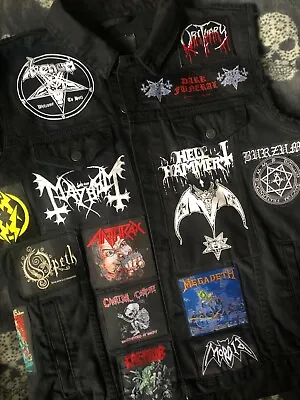 Buy Custom Battle Jacket W/ Your Personal Patch Collection Heavy Metal Rock Thrash 2 • 255£
