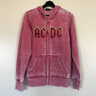Buy AC/DC Red Tie Dye Women’s Hoodie Size Medium • 22.05£