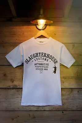 Buy Slaughter House Customs, SHC, Classic T-Shirt, White • 22£