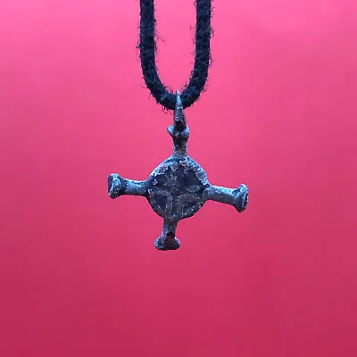 Buy Ancient Viking Cross Pendant Amulet Suspension 11-13 Century Jewelry Warrior • 23.13£