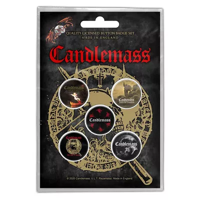 Buy Candlemass Door To Doom Button Badge Pack Set Official Metal Band Merch • 8.22£