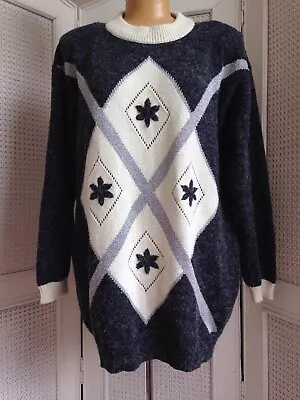 Buy Vintage RICHARDS 1980s 80s  Christmas Jumper Sweater  Dress Small/ Medium/Large • 29£