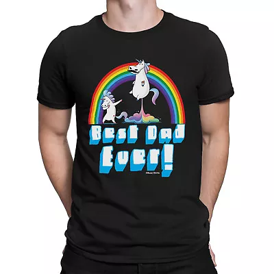 Buy Best DAD Ever Unicorn Mens Funny  T-Shirt Novelty Christmas Daddy Gift • 8.99£