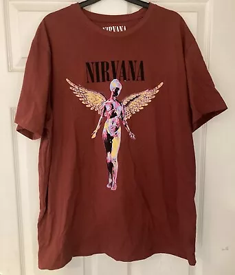 Buy Dark Red Nirvana T-shirt XXL • 9.99£