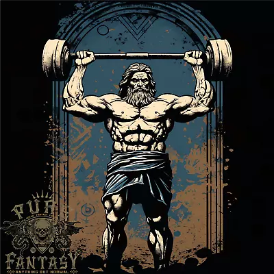 Buy Hercules Gym Bodybuilding Weightlifting Training Mens T-Shirt 100% Cotton • 10.75£