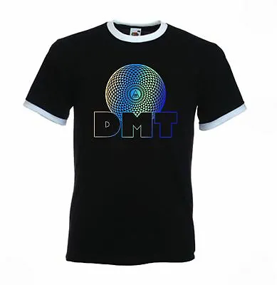 Buy DMT Gradient Blue Green Psychedelic Drug Contrast Ringer T-Shirt • 12.95£