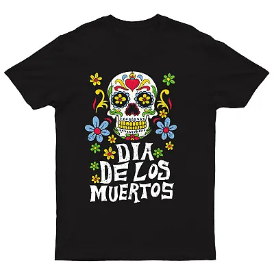 Buy Day Of The Dead Mexican T-Shirt Sugar Skull Dia De Los Muertos Tradition #V#DD90 • 11.99£