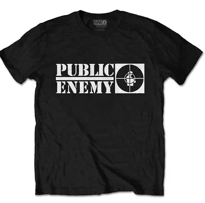 Buy Public Enemy Unisex T-shirt Crosshairs Logo Official Merch Size Medium New Black • 17.89£