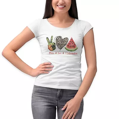 Buy Watermelon Funny Womens T-Shirt Sand Beach Holiday T Shirt Summer Tee Top Gift • 6.99£