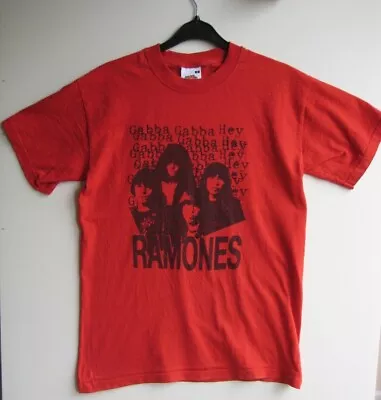 Buy Ramones T-Shirt Red Small Gabba Gabba Hey End Of The Century • 18.99£