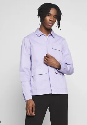 Buy Another Influence Denim Jacket Size XS Men’s Lilac Worker Cost Jacket New JG02 • 12.99£