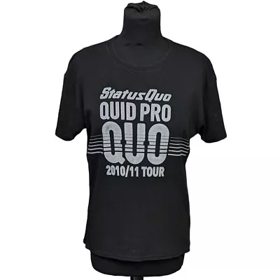 Buy Continental Status Quo 2010-2011 Tour Ladies Black T-Shirt Extra Large • 12£