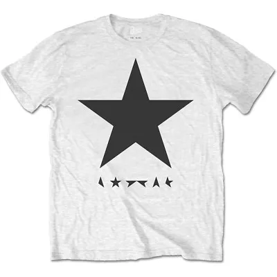 Buy David Bowie Blackstar Black Star On White T-Shirt OFFICIAL • 14.99£