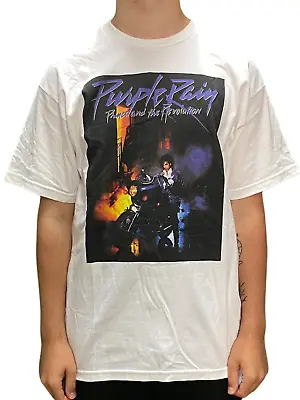 Buy Prince – Purple Rain Album Front Cover Block Unisex Official T-Shirt NEW • 8.99£