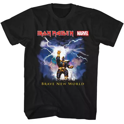 Buy Iron Maiden Brave New World Marvel Comics Men's T Shirt Band Merch • 42.28£