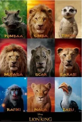 Buy Impact Merch. Poster: The Lion King (Live Action) - Character 610mm X 915mm #217 • 8.16£