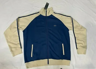 Buy ATTICUS TRACKSUIT JACKET BLUE  With  BEIGE CONTRAST  Size SMALL • 45.99£