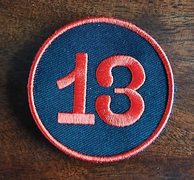 Buy 'lucky/unlucky 13' Circular Embroidered 2 Part Patch *rn'r *punk *goth *new • 4.50£