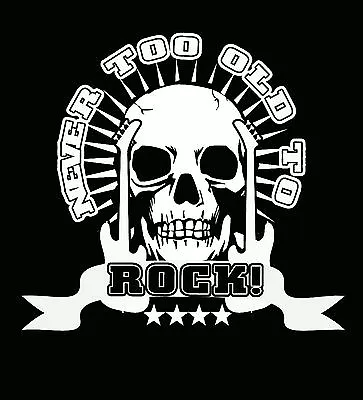 Buy Grandad T-Shirt  Never Too Old Heavy Metal Dad Old Rocker AC/DC Rush Present Gig • 13.99£