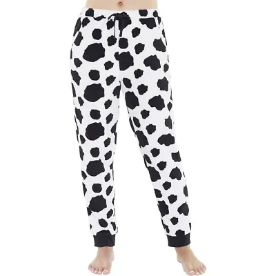 Buy Womens Fleece Pyjama Bottoms Lounge Pants Star Snowflake Cosy Love To Sleep • 12.99£