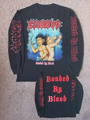 Buy Vintage Exodus Bonded By Blood T-Shirt - Size M - Heavy Thrash Metal - Slayer • 25£