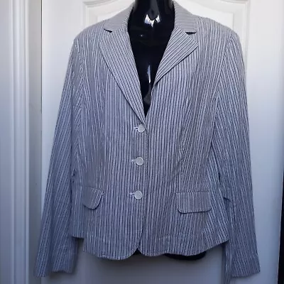 Buy Pin Stripe Blazer Jacket Size 14 • 10£