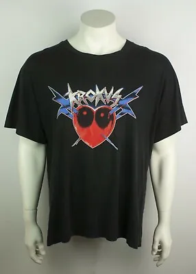 Buy Vintage 1988 Krokus The Heavy Metal Heart Attack Tour Band Graphic Tee Shirt XL • 94.50£