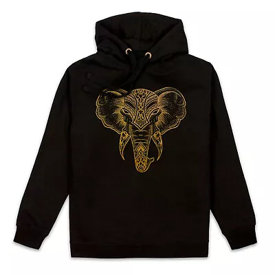 Buy Elephant Hoodie Mandala Ganesha Tattoo Mens Womens Sweatshirt Hooded Top Hoody • 34.99£