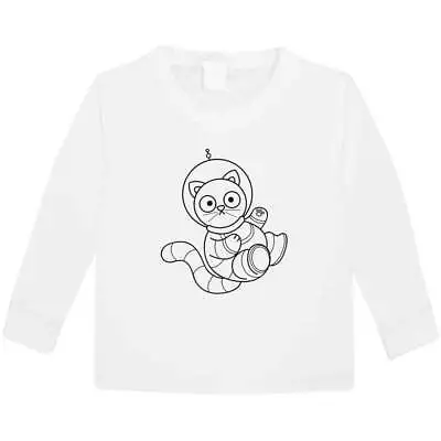 Buy 'Space Cat' Children's / Kid's Long Sleeve Cotton T-Shirts (KL029218) • 9.99£