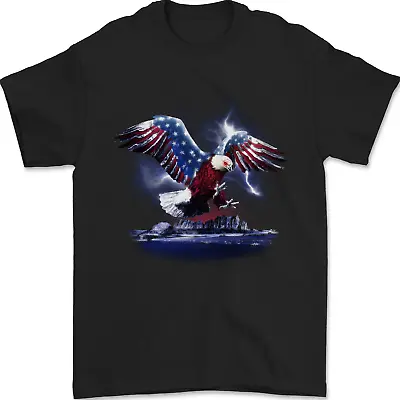 Buy USA American Eagle Mens T-Shirt 100% Cotton • 8.49£