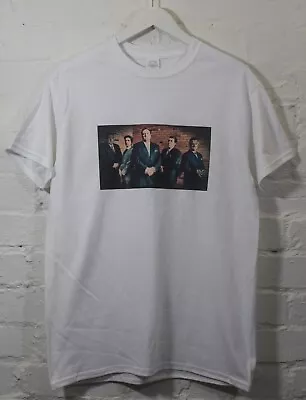 Buy The Sopranos Mobsters Printed White Tee T-shirt By Actual Fact • 19.99£