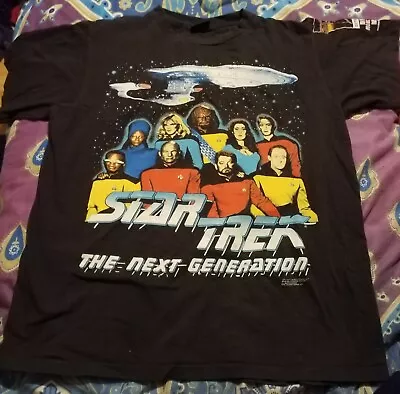 Buy Star Trek T Shirt- The Next Generation Vintage 1990s 25th Anniversary. • 30£
