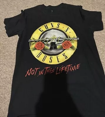 Buy Guns N Roses T Shirt Not In This Lifetime Tour Merch Rare Band Tee Rock Sz Small • 14.25£
