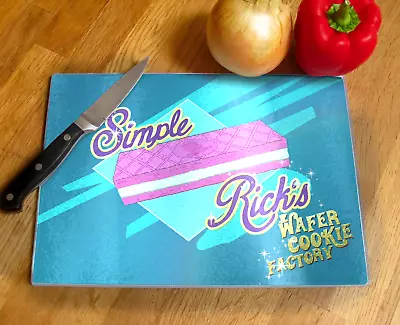 Buy Simple Ricks Wafer Cookies Tempered Glass Chopping Board Based On Rick And Morty • 18.99£