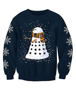 Buy Snowy Dalek Doctor Who Inspired Childrens Christmas Jumper Sweatshirt • 19.99£