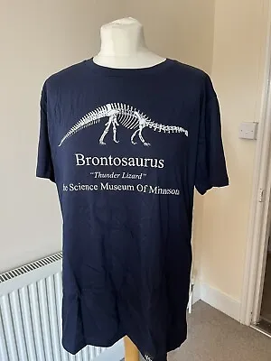 Buy Stranger Things Dustin Brontosaurus T-shirt. Navy Blue. Brand New. • 17.99£