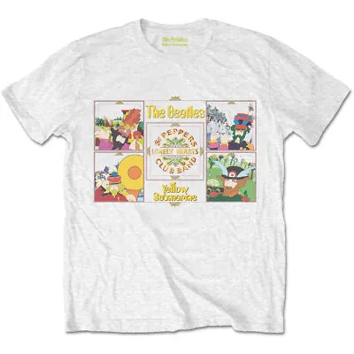Buy The Beatles Yellow Submarine Sgt Pepper Band Official Tee T-Shirt Mens Unisex • 15.99£