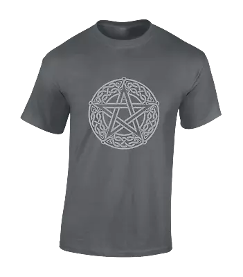 Buy Celtic Pentagram Mens T Shirt Cool Viking Norse Design Odin Thor Devil Demon • 7.99£