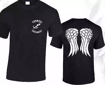 Buy Walker Hunter Daryl Dixon Wings Mens T Shirt Walking Dead Rick Grimes • 8.99£