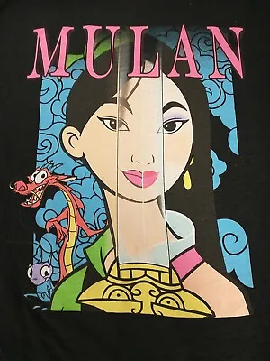 Buy Disney Store Mulan Black T Shirt MEDIUM With Tags • 13.23£