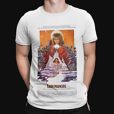 Buy Labyrinth T-shirt - Movie Poster 70s 80s Shark Film Retro Yolo Gift TV Funny  • 8.39£