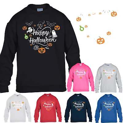 Buy Happy Halloween Witches Boys Sweatshirts Unisex Kids Horror Scary Girls Jumper • 14.99£